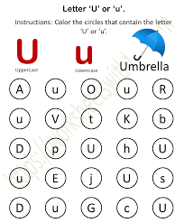 Even if you have a colour printer, i prefer the black and white version which close the template window after printing to return to this screen. English Preschool Find And Color U Or U Worksheet 21