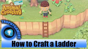 Once you've crafted the ladder by using four lots of wood, hardwood, and soft. Animal Crossing New Horizons How To Craft A Ladder Youtube
