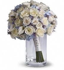 We are your local family florist, and are. White Roses Mini Calas And Light Blue Hydrangea 202 95 Bridal Bouquet Wedding Bouquets Diy Wedding Flowers