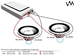 You can either wire it in series or parallel. 2 Ohm Dual Voice Coil Subwoofer Wiring Diagram Diagram Single Subwoofer 2 Ohm Dvc Sub Wiring Diagrams Full Version Hd Quality Wiring Diagrams Diagrampart Factoryclubroma It They Show A Typical