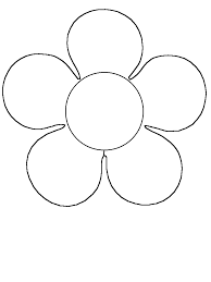 Flower Simple Shapes Coloring Pages Coloring Book Shape Coloring Pages Flower Coloring Pages Flower Template