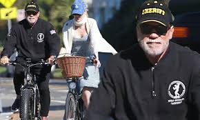 The end of their relationship is the result of arnold schwarzenegger's fathering of a child with their housekeeper. Arnold Schwarzenegger 72 Grabs A Breath Of Fresh Air On Bike Ride With Heather Milligan 45 Daily Mail Online