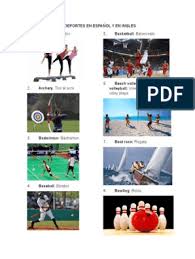 No están todos los deportes en ingles y español existentes, ya que muchos deportes minoritarios comparten la misma palabra en los dos vocabularios, normalmente la del país de origen del deporte. 25 Deportes En Espanol Y En Ingles