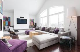 Living rooms in grey and yellow are very lively, refreshing and raise the mood because yellow reminds of the spring and summer, which is especially necessary in cold seasons when we lack sunlight. How To Use Purple In Stunning Looking Living Rooms