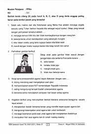 Demikian soal uts kelas 4 pkn ktsp kumpulan soal ktsp kelas 1 kurikulum 2006. Soal Pas Pkn Kelas 4 Semester 1 Pekerjaan Jawabanku Id