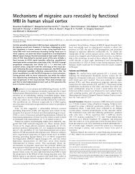 An episode of migraine lasts from 4 to 72 hours where movement makes the pain worse and the patient prefers to lie in a quiet dark room. Pdf Mechanisms Of Migraine Aura Revealed By Functional Mri In Human Visual Cortex