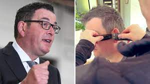 Daniel andrews has released three photos since he (apparently) fell down the stairs and hurt his and here he is getting a haircut from his wife. Victorian Premier Daniel Andrews Gets Lockdown Haircut From Wife Ahead Of Medical Scans 7news