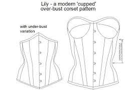 Corset size 26 means the waist measures 26 inches on the finished corset (when the corset is completely closed). Corset Pattern Lily A Modern 14 Panel Cupped Corset Pattern Etsy Corset Pattern Corset Sewing Pattern Pattern