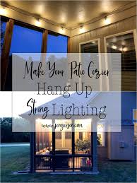 How to build a patio cover part 1. How To Hang String Lights On Covered Patio Diy Sengerson
