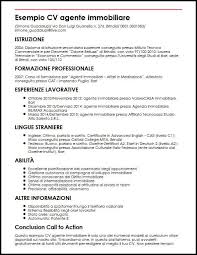 Esempio Di Curriculum Vitae Di Agente Immobiliare Ilcvperfetto