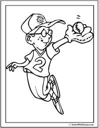 Teach your child how to identify colors and numbers and stay within the lines. Baseball Coloring Pages Pitcher And Batter Sports Coloring Pages