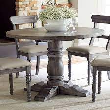 Picking a proper kitchen table and chairs is quite tricky. Muses Round Dining Room Set W Parsons Chairs Round Dining Room Grey Round Dining Table Round Dining Table Sets