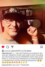 New Live Music Announcement from Ed