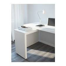Malm Bureau Met Uittrekbaar Blad Wit 151x65 Cm Ikea White Paneling Ikea Malm Desk Malm