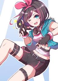 Black And Pink Hair Cartoon Pin On Anime