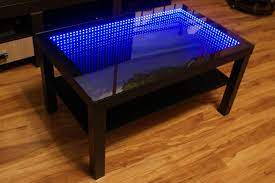 Tony stark style coffee table / making coffee table. Black Table Led 3d Coffee Table Illuminated Infinity Mirror Effect Remote Rf Mirrored Coffee Tables Infinity Mirror Infinity Table