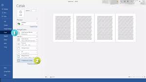 Pertama letakkan kursor di akhir paragraf (setelah paragraf yang kita beri kursor akan membuat halaman baru).» layout » breaks » next page. Cara Membuat 1 Halaman Menjadi 4 Bagian Di Word Shalaman