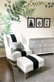 Black And White Baby Nursery Decor Woodland Animal Nursery Decor White Green And Black Nursery Ideas Nurserydecor Nurseryideas Baby Room Wall Decor Baby Room Wall Nursery Colors