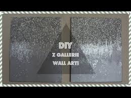 Black And Silver Glitter Wall Art Z Gallerie Wall Decor Dupe Youtube Glitter Wall Art Glitter Paint Diy Glitter Wall