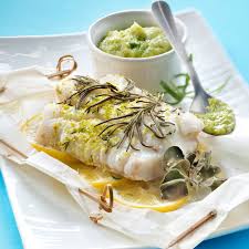 Dos De Cabillaud En Papillote Cuisine Poissons Fruits De Mer Pinterest Comida Recetas Et Cocinas