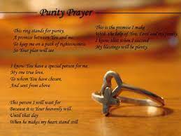 Purity Prayer For Lovers Purity Ring Purity Rings