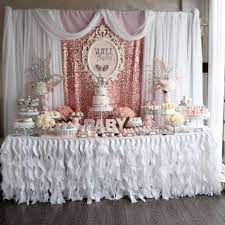 Baby Shower Party Ideas Photo 1 Of 25 Pink Baby Shower Blush Pink Baby Shower White Baby Showers