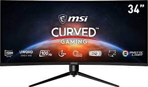 Msi has become synonymous with high end gaming pc gear, and especially so with monitors. Msi Optix Mag342cqrv Curved Gaming Monitor 86 Cm 34 3440 X 1440 Pixel Uwqhd 1 Ms Reaktionszeit 100 Hz Hohenverstellbar Online Kaufen Otto