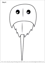 How to make the horsecrabs: Step By Step How To Draw A Cartoon Horseshoe Crab Drawingtutorials101 Com