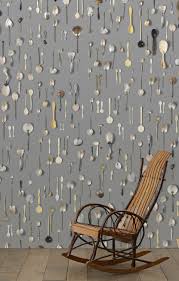 daniel rozensztroch spoons wallpaper for nlxl papierpeint mercishopparis rockingchair danielrozensztroch modern behang behang decor grijze muren