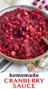 Homemade Cranberry Sauce Recipe Cranberry Sauce Homemade Cranberry Sauce Recipe Cranberry Recipes Healthy