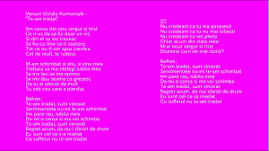 Te am trădat eşti vinovat. Ovidiu Komornyik Te Am Tradat Karaoke Youtube