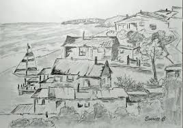 Beach Houses In Pencil Daily Drawing Drawing Exercises Watercolor Artist