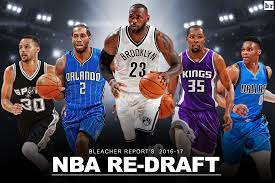 Metal kitchen cabinets popular again 2017 nfl redraft 2016 nba. Bleacher Report S Ultimate 2016 17 Nba Re Draft Full 13 Round Results Bleacher Report Latest News Videos And Highlights