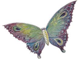 Valentine S Day Clip Art Antique Postcard Purple Butterfly Clipart Butterfly Clip Art Butterfly Art Vintage Butterfly