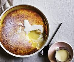Lemon Delicious Pudding Recipe Self Saucing Pudding Lemon Pudding Recipes Desserts