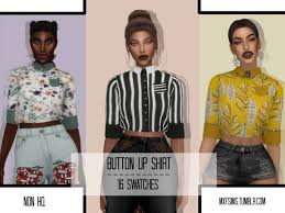 I wish i could style my hair like them! Shirts Downloads The Sims 4 Catalog
