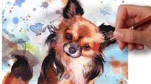 I would love to create a keepsake of your special pet! How To Paint A Dog Portrait In 6 Steps Beginner Watercolor Tutorial Youtube