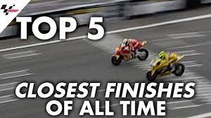 Top 5 Closest Finishes In Motogp Youtube