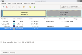 How do you use gparted from the ubuntu 8.10 live cd to restore partitions? Michael Abrahamsen Resizing An Ubuntu Linux Encrypted Virtual Machine