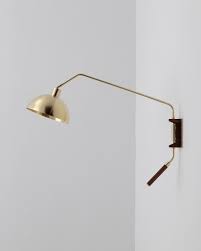 Allied Maker On Instagram Arc Wall Lamp 33 Brass Walnut