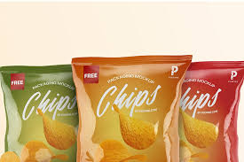 Download 3 Chips Packaging Bags Mockup Free Package Mockups