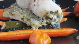 Roules De Sandre Au Pesto Verde Et Ses Legumes Rotis Pesto Recette Legumes Rotis