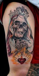Browse tattoo ideas in all styles from tribal, japanese, watercolor and more. 115 Santa Muerte Magnificent Ideas For The Unique Tattoo Designs Tattooli Com