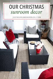 Sunroom decor ideas are about providing personal taste into the style. Our Christmas Sunroom Decor At Orchard House Abby Lawson