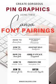 Looking for the best canva pro fonts? 15 Free Canva Fonts For Bloggers In 2020 Bmsocialside Font Pairing Blog Design Inspiration Canva Design
