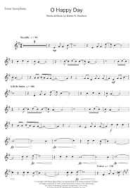 Alto sax on wn network delivers the latest videos and editable pages for news & events, including entertainment, music, sports, science and more, sign up and share your playlists. Oh Happy Day Sheet Music The Edwin Hawkins Singers Tenor Sax Solo