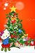 Hello Kitty Christmas Tree Cartoon