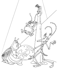 Download and print a bug's life coloring pages for kids! A Bug S Life The Circus Bugs
