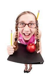 Fisheye Teachers Pet Stock Photo