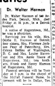 Dr Walter Harmon (1900-1969)